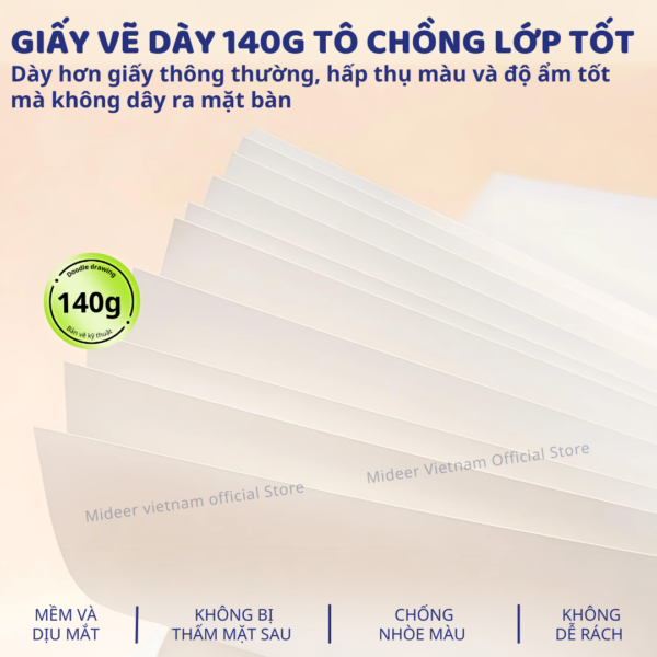 TẬP GIẤY VẼ A4 DOODLE DRAWING - MIDEER