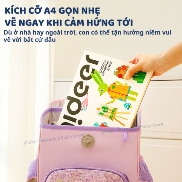 TẬP GIẤY VẼ A4 DOODLE DRAWING - MIDEER