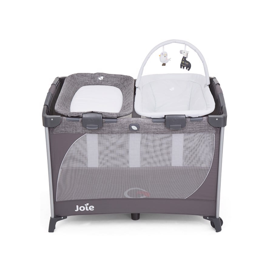 GIƯỜNG CŨI COMMUTER CHANGE & SNOOZE LINEN GRAY - JOIE BABY