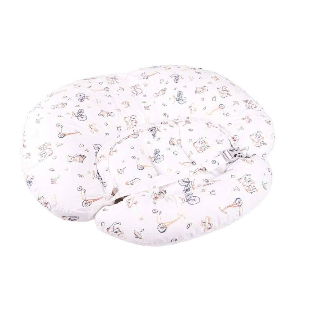 GỐI CHO BÉ BÚ ĐA NĂNG CHỐNG TRÀO NGƯỢC 2IN1 - AIBEDO