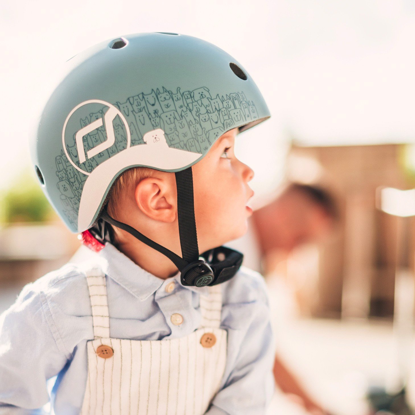 MŨ BẢO HIỂM PHẢN QUANG SIZE XXS - SCOOT AND RIDE