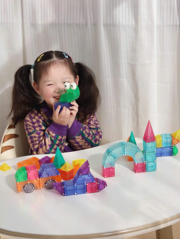 ĐỒ CHƠI XẾP HÌNH KHỐI NAM CHÂM ÁNH SÁNG CREATIVE MAGNETIC BUILDING BLOCKS - MIDEER