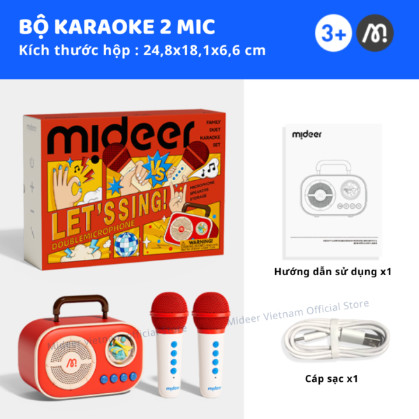 LOA BLUETOOTH KÈM MIC CHO BÉ - MIDEER
