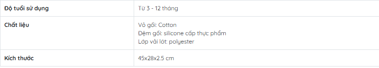 GỐI SILICONE THOÁNG KHÍ CHO BÉ - AIBEDO