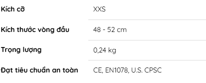 MŨ BẢO HIỂM TIÊU CHUẨN SIZE XXS - SCOOT AND RIDE