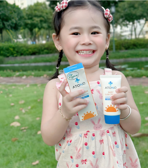 KEM CHỐNG NẮNG HÀNG NGÀY THUẦN CHAY OXYGEN CHO BÉ (SPF 30 PA+++) (6M+) - ATONO2