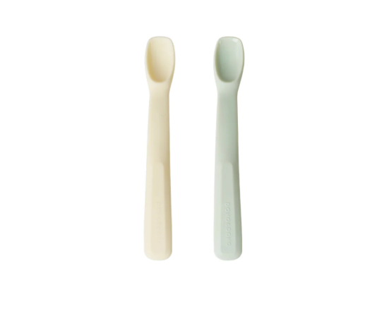 SET 2 THÌA SILICONE BẠCH KIM CAO CẤP_YELLOW/GREEN - DONO&DONO