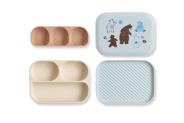 SET KHAY ĂN DẶM SILICONE BẠCH KIM CAO CẤP - DONO&DONO