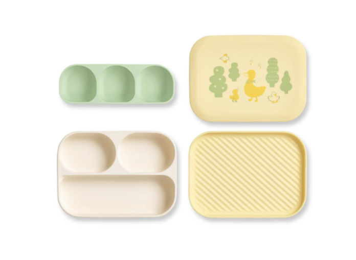 SET KHAY ĂN DẶM SILICONE BẠCH KIM CAO CẤP - DONO&DONO