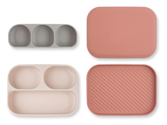SET KHAY ĂN DẶM SILICONE BẠCH KIM CAO CẤP - DONO&DONO