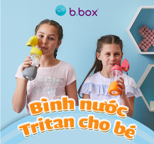 BÌNH NƯỚC TRITAN CAO CẤP SIÊU BỀN CÓ VAN CHỐNG SẶC CHO BÉ - B.BOX
