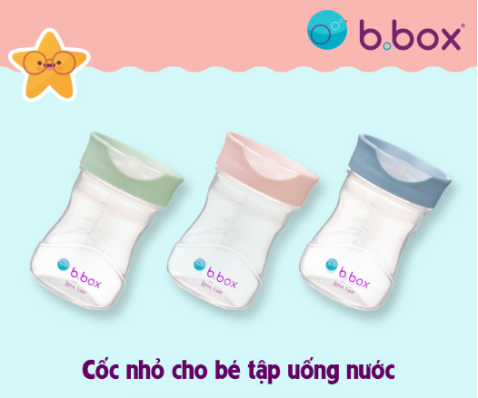 CỐC NHỎ CHO BÉ TẬP UỐNG NƯỚC CHẤT LIỆU PP 240ML - B.BOX