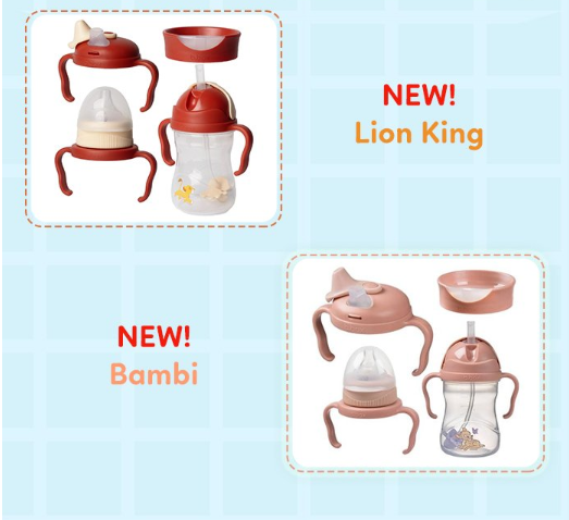 BỘ BÌNH NƯỚC 4 NẮP TIỆN DỤNG CHO BÉ - B.BOX