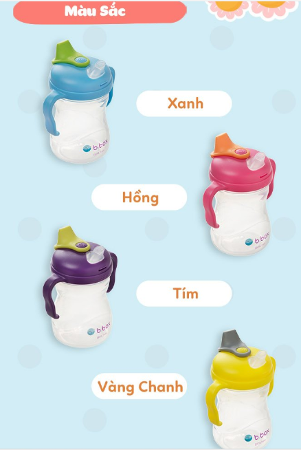BÌNH NƯỚC VÒI SILICONE CHO BÉ - B.BOX