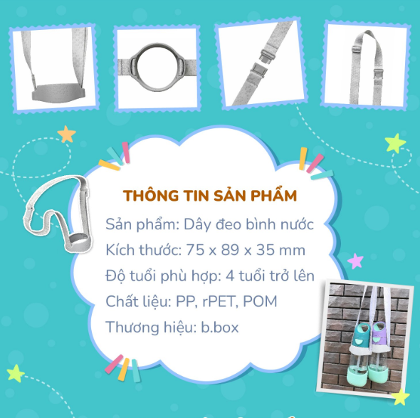 DÂY ĐEO BÌNH NƯỚC CHO BÉ - B.BOX