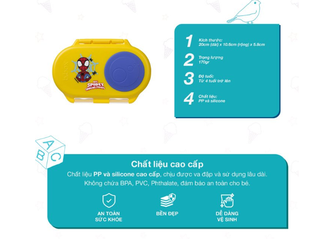 HỘP ĐỰNG ĐỒ ĂN VẶT CHO BÉ - B.BOX