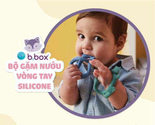 BỘ GẶM NƯỚU VÒNG TAY SILICONE CHO BÉ - B.BOX