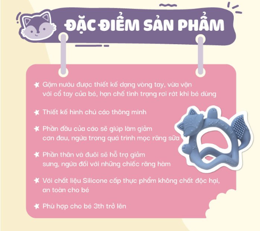 BỘ GẶM NƯỚU VÒNG TAY SILICONE CHO BÉ - B.BOX