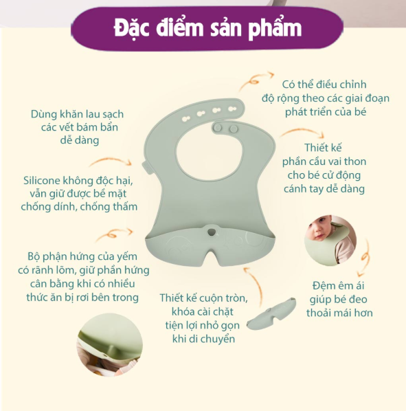 YẾM ĂN DẶM SILICONE CHO BÉ- B.BOX