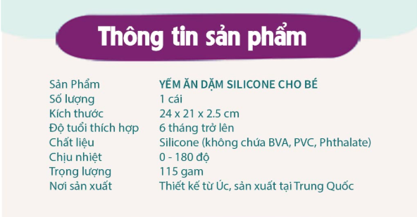 YẾM ĂN DẶM SILICONE CHO BÉ- B.BOX