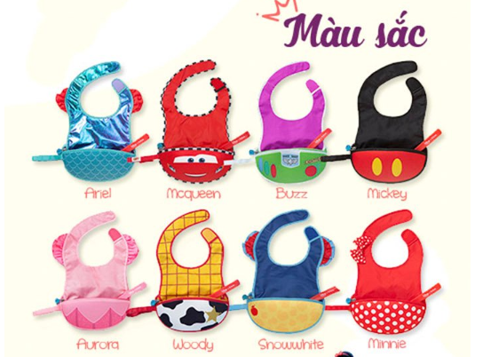 YẾM ĂN DẶM PHIÊN BẢN DISNEY TẶNG KÈM MỘT MUỖNG SILICONE CHO BÉ- B.BOX