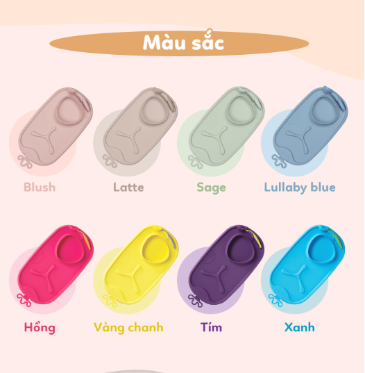 KHAY ĂN DẶM CUỘN TRÒN KÈM MUỖNG TIỆN LỢI CHO BÉ- B.BOX