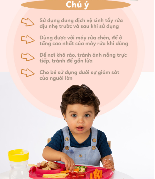 KHAY ĂN DẶM CUỘN TRÒN KÈM MUỖNG TIỆN LỢI CHO BÉ- B.BOX