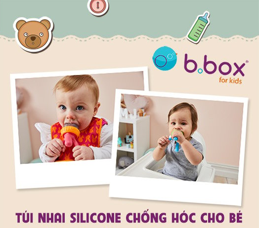 TÚI NHAI SILICONE CHỐNG HÓC CHO BÉ- B.BOX