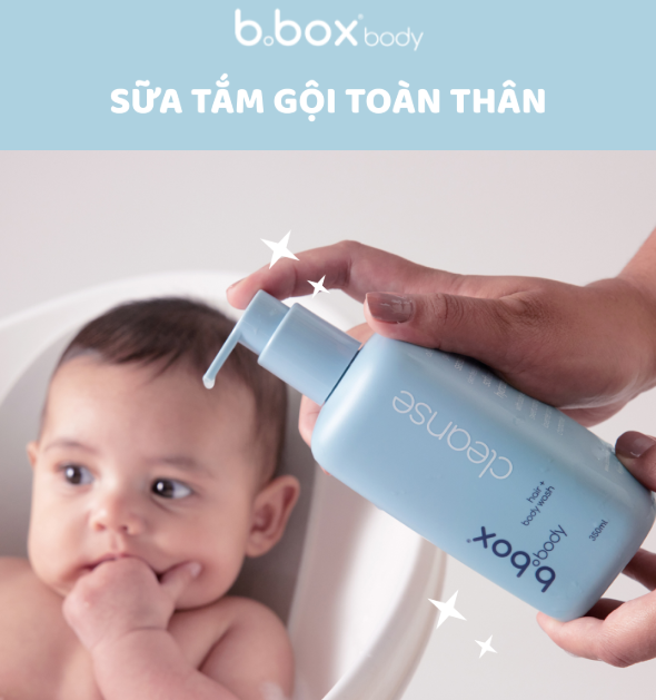 SỮA TẮM GỘI TOÀN THÂN CHO BÉ SƠ SINH 350ML - B.BOX