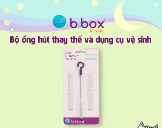 BỘ ỐNG HÚT THAY THẾ VÀ BỘ DỤNG CỤ VỆ SINH TIỆN DỤNG CHO BỘ CHÉN VÀ ỐNG HÚT ĐA NĂNG - B.BOX