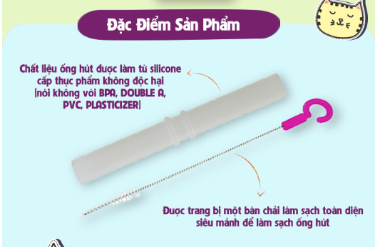 BỘ ỐNG HÚT THAY THẾ VÀ BỘ DỤNG CỤ VỆ SINH TIỆN DỤNG CHO BỘ CHÉN VÀ ỐNG HÚT ĐA NĂNG - B.BOX