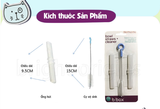 BỘ ỐNG HÚT THAY THẾ VÀ BỘ DỤNG CỤ VỆ SINH TIỆN DỤNG CHO BỘ CHÉN VÀ ỐNG HÚT ĐA NĂNG - B.BOX