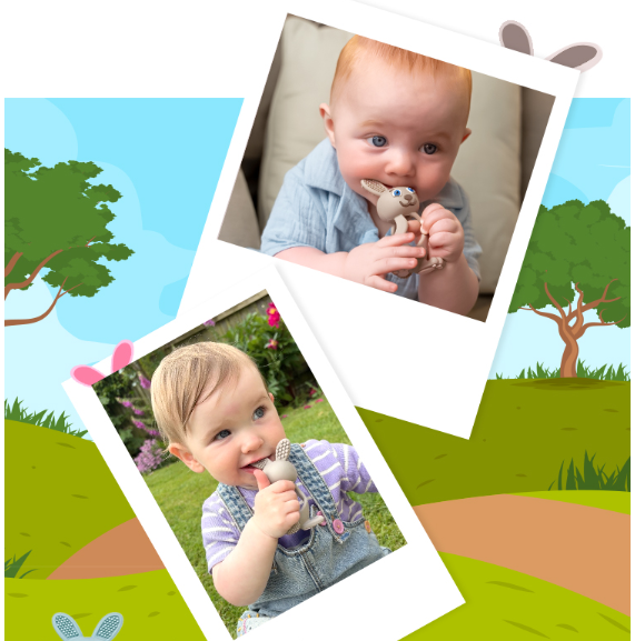 GẶM NƯỚU HÌNH THỎ CHO BÉ - BRUSH-BABY