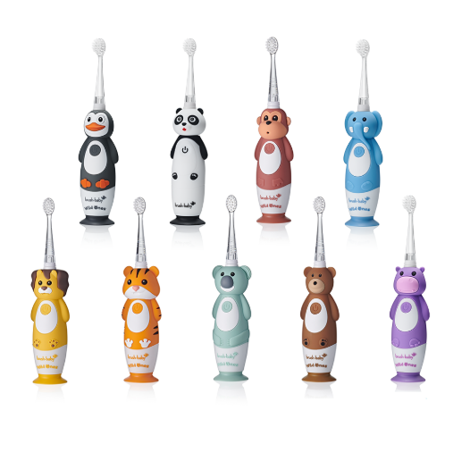 BÀN CHẢI ĐIỆN SÓNG ÂM KÈM SẠC WILDONES - BRUSH-BABY