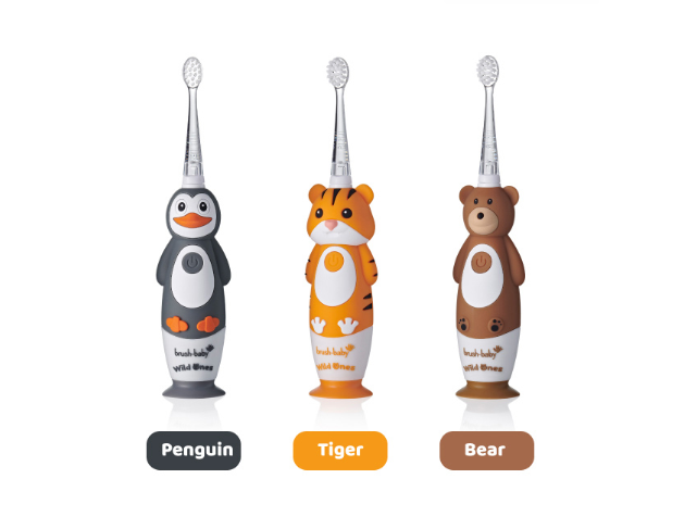 BÀN CHẢI ĐIỆN SÓNG ÂM KÈM SẠC WILDONES - BRUSH-BABY