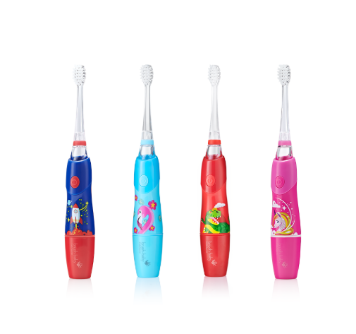 BÀN CHẢI ĐIỆN SÓNG ÂM DÙNG PIN KIDZSONIC - BRUSH-BABY