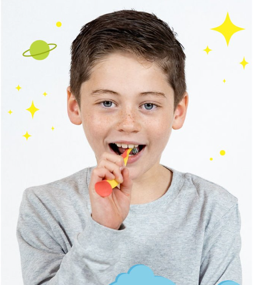 BÀN CHẢI ĐÁNH RĂNG CHO BÉ FLOSSBRUSH TỪ 3-6 TUỔI - BRUSH-BABY