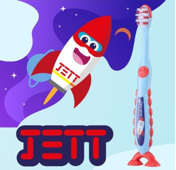 BỘ 2 BÀN CHẢI ĐÁNH RĂNG CHO BÉ FLOSSBRUSH TỪ 3-6 TUỔI - BRUSH-BABY