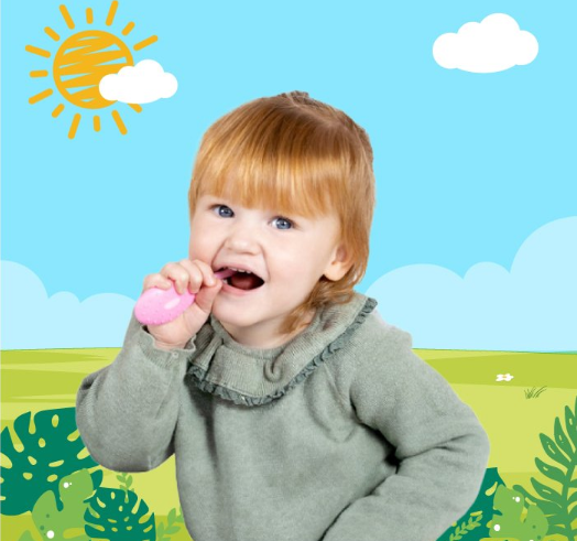 BỘ 2 BÀN CHẢI ĐÁNH RĂNG CHO BÉ FLOSSBRUSH TỪ 0-3 TUỔI - BRUSH-BABY