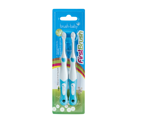 BỘ 2 BÀN CHẢI ĐÁNH RĂNG CHO BÉ TỪ 0-18 THÁNG - BRUSH-BABY
