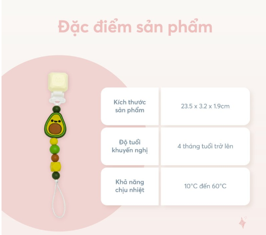 DÂY ĐEO NÚM TI SILICONE CHO BÉ - LOULOU LOLLOPOP