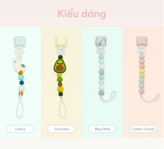 DÂY ĐEO NÚM TI SILICONE CHO BÉ - LOULOU LOLLOPOP