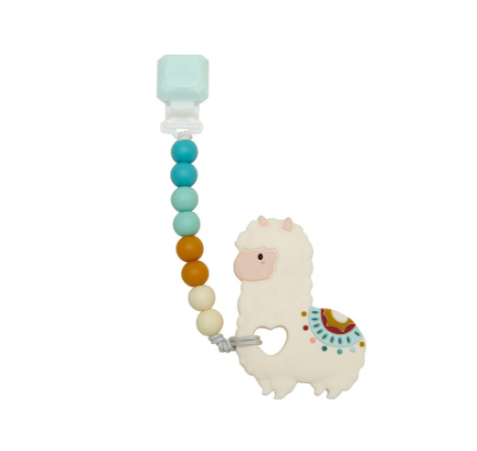 GẶM NƯỚU SILICONE KÈM DÂY ĐEO CHO BÉ - LOULOU LOLLOPOP