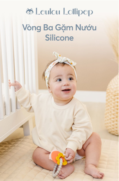 VÒNG 3 GẶM NƯỚU SILICONE CHO BÉ - LOULOU LOLLOPOP