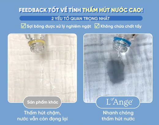 KHĂN SỮA/KHĂN LÓT ĐẦU/KHĂN LAU MẶT/KHĂN YẾM VẢI BÔNG 9 LỚP (SET 2 CÁI) - L'ANGE
