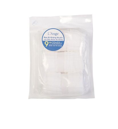 KHĂN SỮA/KHĂN LÓT ĐẦU/KHĂN LAU MẶT/KHĂN YẾM VẢI BÔNG 9 LỚP (SET 3 CÁI) - L'ANGE