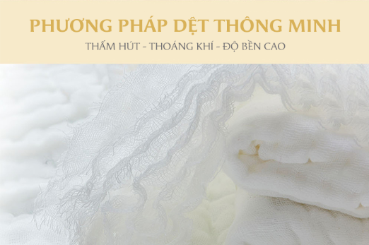 KHĂN QUẤN Ủ TÓC/ KHĂN LAU TÓC/ KHĂN TẮM VẢI BÔNG 6 LỚP 55X90CM - L'ANGE