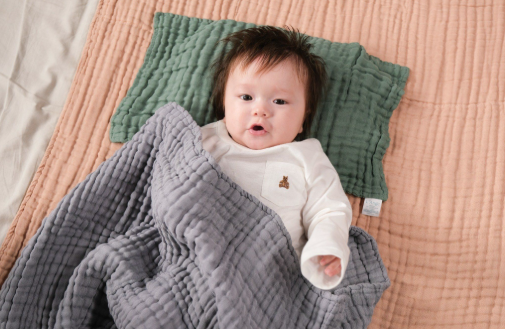 KHĂN TẮM/KHĂN QUẤN/ CHĂN ĐẮP VẢI BÔNG 6 LỚP 70X95CM- L'ANGE