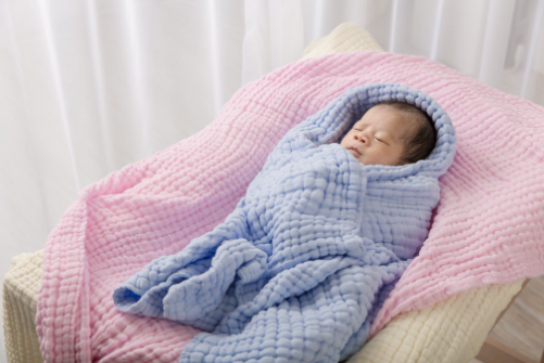 KHĂN TẮM/KHĂN QUẤN/CHĂN ĐẮP VẢI BÔNG 9 LỚP 70X120CM- L'ANGE