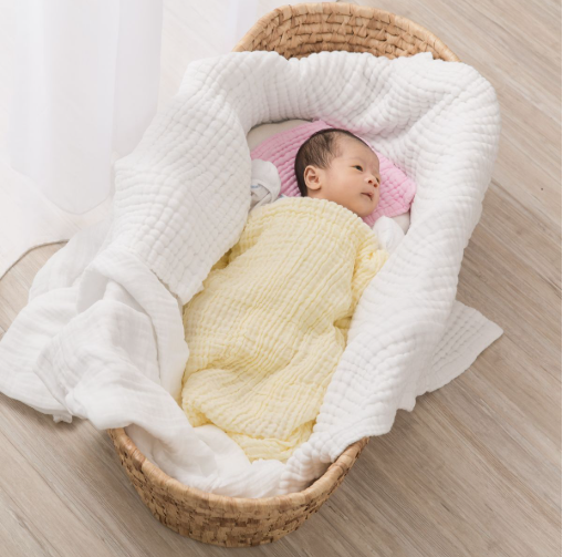 KHĂN TẮM/KHĂN QUẤN/CHĂN ĐẮP VẢI BÔNG 9 LỚP 70X120CM- L'ANGE